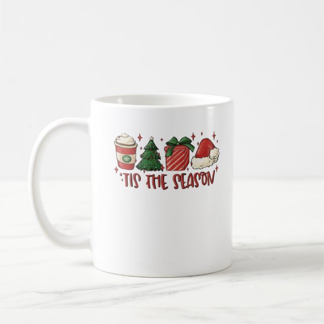 Weihnachts-Weihnachtskaffee Funny Holiday Liebe Kaffeetasse (Links)