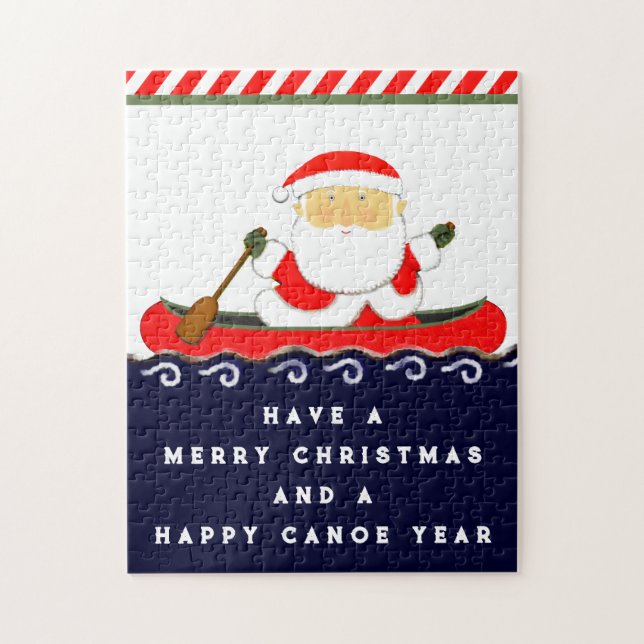 Weihnachts-Weihnachtskajak Puzzle (Vertikal)