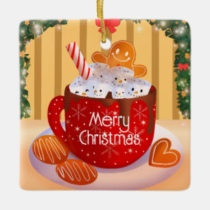 Weihnachts-Weihnachtskalender Keramikornament