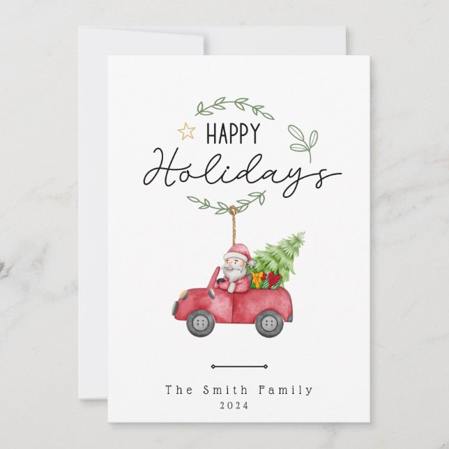 Weihnachts-Weihnachtskarte Feiertagskarte (Vorderseite)