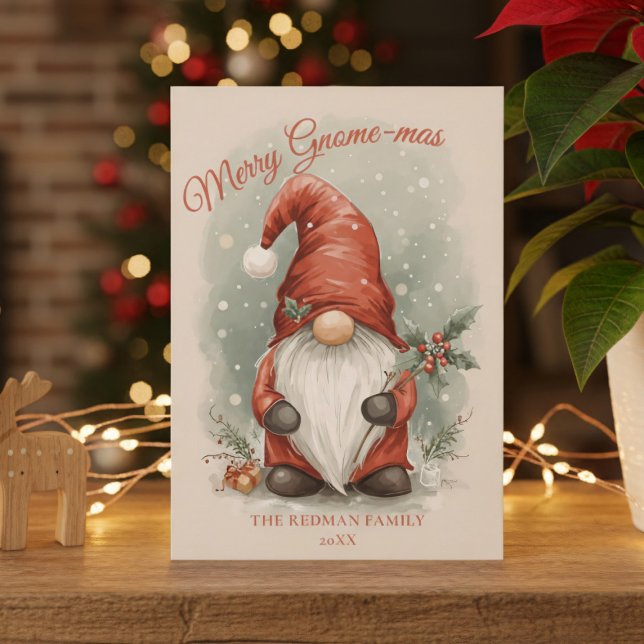 Weihnachts-Weihnachtskarte Feiertagskarte (Spread joy, one gnome card at a time!)