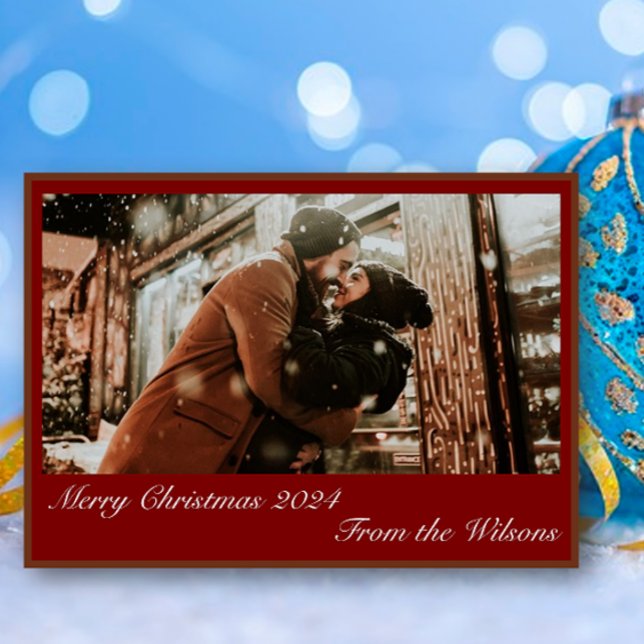 Weihnachts-Weihnachtskarte für das Foto Dankeskarte (Von Creator hochgeladen)