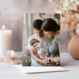 Weihnachts-Weihnachtskarte für das Foto Einladung