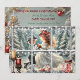 Weihnachts-Weihnachtskarte für den Cowboy Feiertagskarte