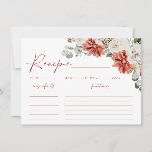 Weihnachts-Weihnachtskarte für den Roten Winter Br Einladung (Vorderseite)