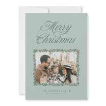 Weihnachts-Weihnachtskarte für Wasserfarben Pine B