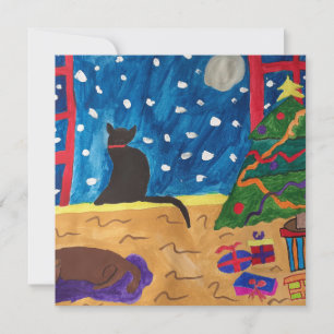 Weihnachts-Weihnachtskarte gewartet