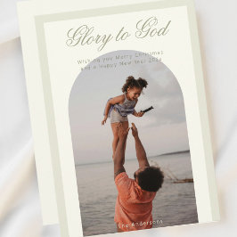 Weihnachts-Weihnachtskarte im religiösen Foto Feiertagskarte