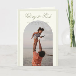 Weihnachts-Weihnachtskarte im religiösen Foto Karte