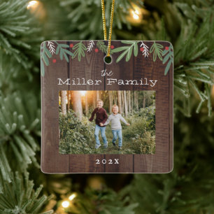 Weihnachts-Weihnachtskarte Keramikornament