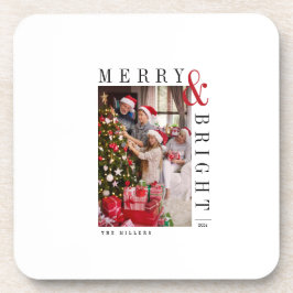 Weihnachts-Weihnachtskarte Moderne Drehbuchaufenth Getränkeuntersetzer