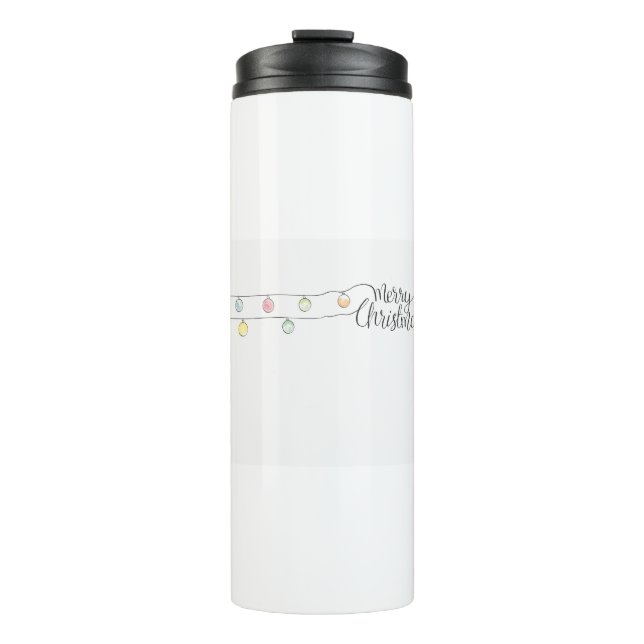Weihnachts-Weihnachtskarte Thermosbecher (Vorderseite)