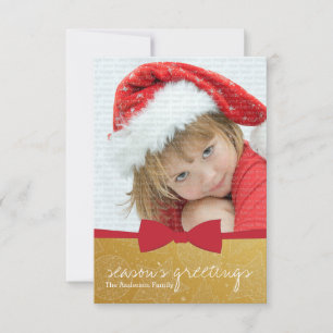 Weihnachts-Weihnachtskarte von Red Ribbon Einladung