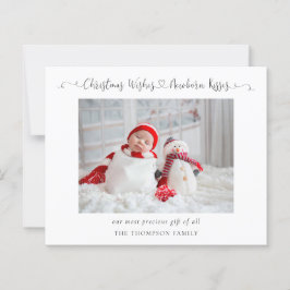 Weihnachts-Weihnachtskarten für Neugeborene Fotos