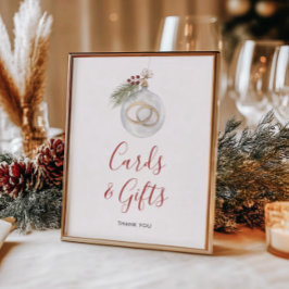 Weihnachts-Weihnachtskarten & Geschenke Poster