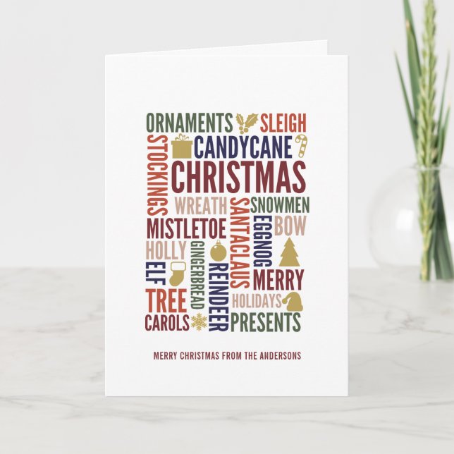 Weihnachts-Weihnachtskarten Karte (Vorderseite)