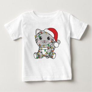 Weihnachts-Weihnachtskatzen Baby T-shirt