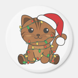 Weihnachts-Weihnachtskatzen Magnet