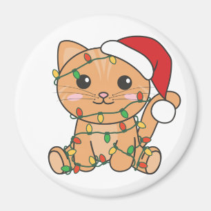 Weihnachts-Weihnachtskatzen Magnet