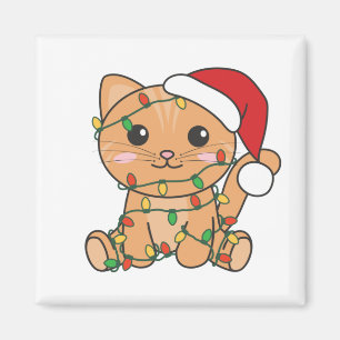 Weihnachts-Weihnachtskatzen Magnet