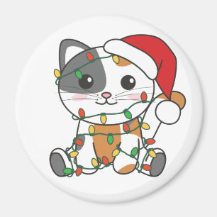 Weihnachts-Weihnachtskatzen Magnet