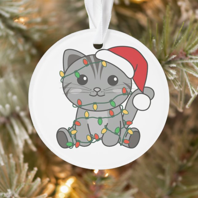 Weihnachts-Weihnachtskatzen Ornament (Baum)