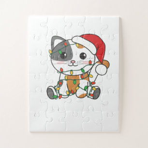Weihnachts-Weihnachtskatzen Puzzle