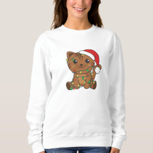 Weihnachts-Weihnachtskatzen Sweatshirt