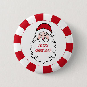 Weihnachts-Weihnachtsklaus-Button-Geschenk Button