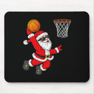 Weihnachts Weihnachtsklaus Dunking A Basketball Bo Mousepad