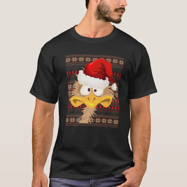 Weihnachts Weihnachtskostüm Weihnachten Emu Bird L T-Shirt (Vorderseite)