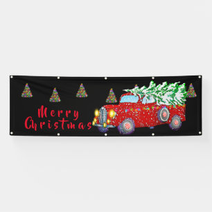 Weihnachts-Weihnachtslandschaft und Baum Banner