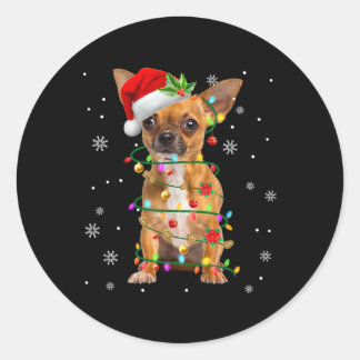 Weihnachts Weihnachtslicht Weihnachten Weihnachten Runder Aufkleber