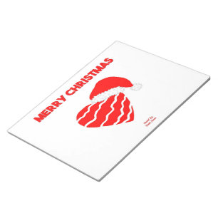 Weihnachts-Weihnachtslied (27,9 cm x 21,6 cm) Notizblock