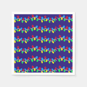 Weihnachts-Weihnachtslieder auf blau Serviette