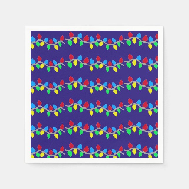 Weihnachts-Weihnachtslieder auf blau Serviette (Vorderseite)