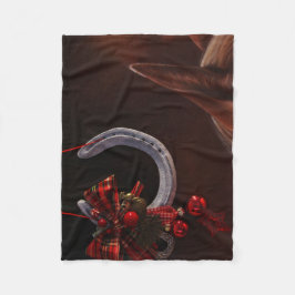 Weihnachts-Weihnachtslieder für Pferde - Foto Fleecedecke