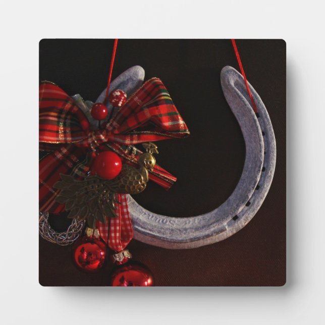 Weihnachts-Weihnachtslieder für Pferde - Foto Fotoplatte (Vorderseite)