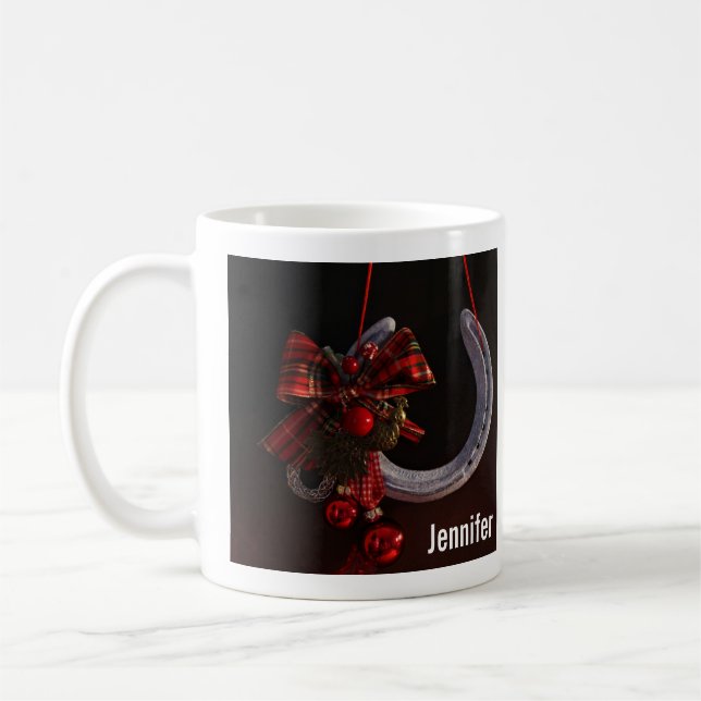 Weihnachts-Weihnachtslieder für Pferde - Foto Kaffeetasse (Links)