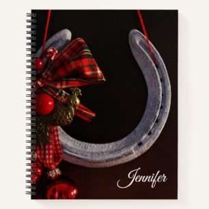 Weihnachts-Weihnachtslieder für Pferde - Foto Notizbuch