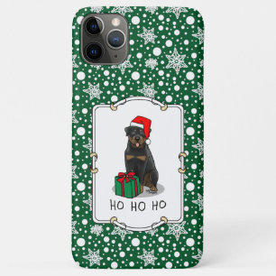 Weihnachts Weihnachtsmann Hat Rottweiler Dog Funny Case-Mate iPhone Hülle