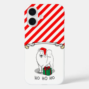 Weihnachts Weihnachtsmann Hat Samoyed Hund Niedlic iPhone 16 Hülle