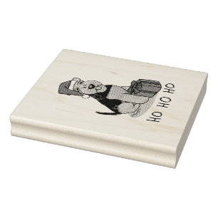 Weihnachts Weihnachtsmann Hat Welsh Terrier Dog Ni Gummistempel