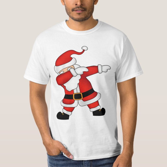 Weihnachts-Weihnachtsmann-Klaus Dabbing T - Shirt (Vorderseite)