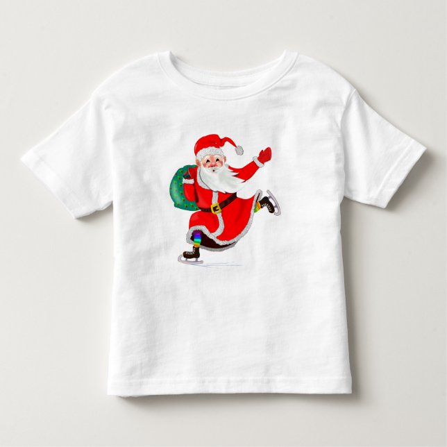 Weihnachts-Weihnachtsmann-Kleinkind-T - Shirt (Vorderseite)