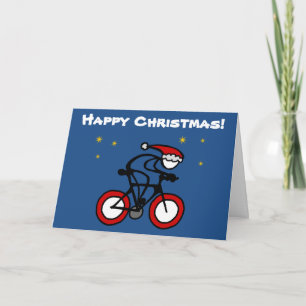 Weihnachts-Weihnachtsmann mit Sport individuell ge Feiertagskarte