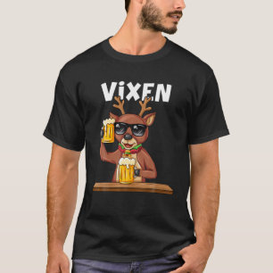 Weihnachts-Weihnachtsmann-Reindeer-Vixen-Weihnacht T-Shirt