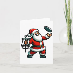 Weihnachts-Weihnachtsmann Spielen Disc Golf Pajama Karte