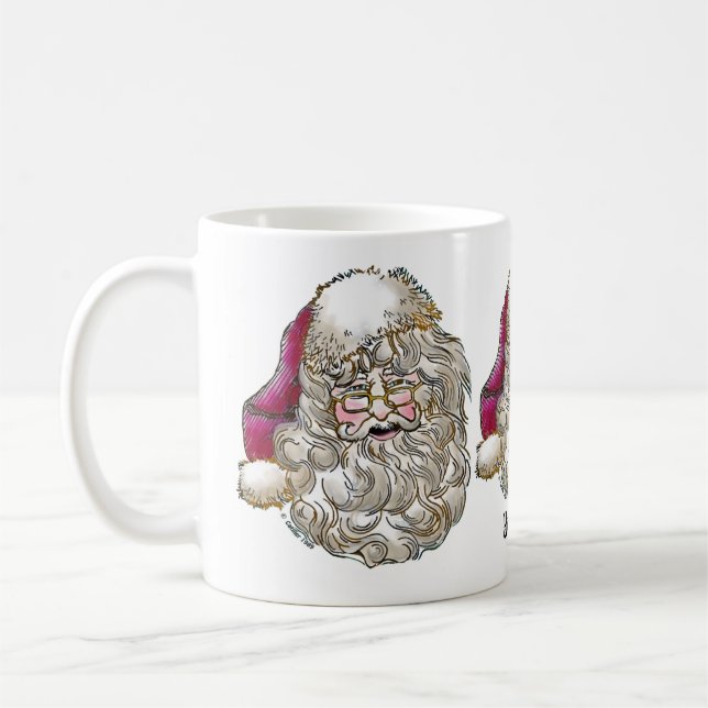 Weihnachts-Weihnachtsmann-Tasse Kaffeetasse (Links)