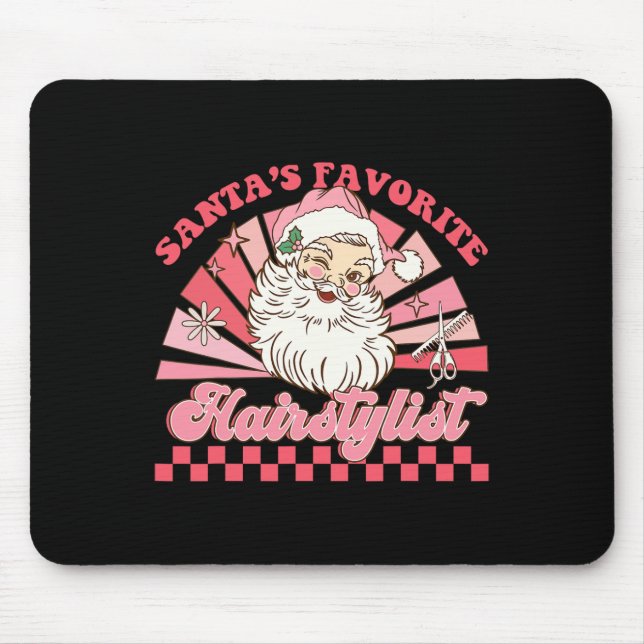 Weihnachts-Weihnachtsmann Vintag Xmas Hai Mousepad (Vorne)